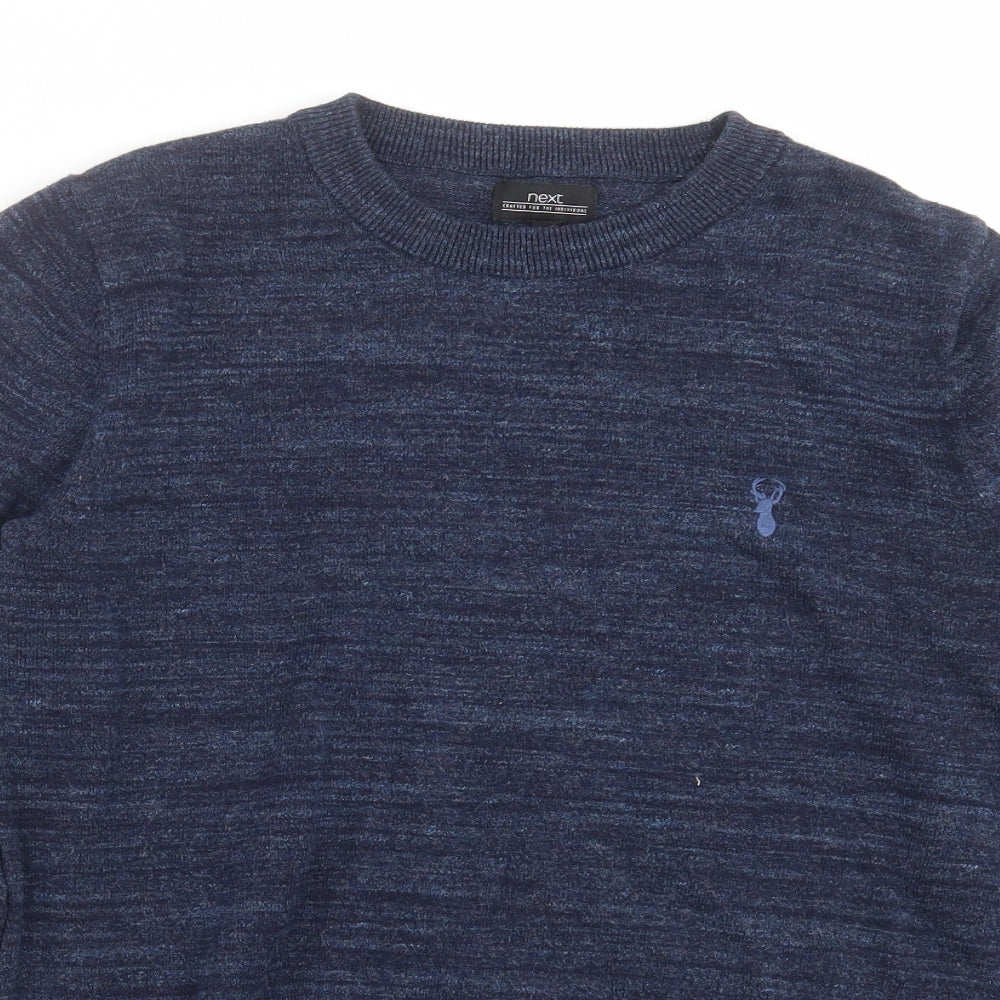 NEXT Mens Blue  Knit Pullover Jumper Size S
