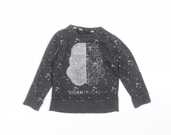 NEXT Boys Grey   Pullover Sweatshirt Size 5 Years  - Storm trooper