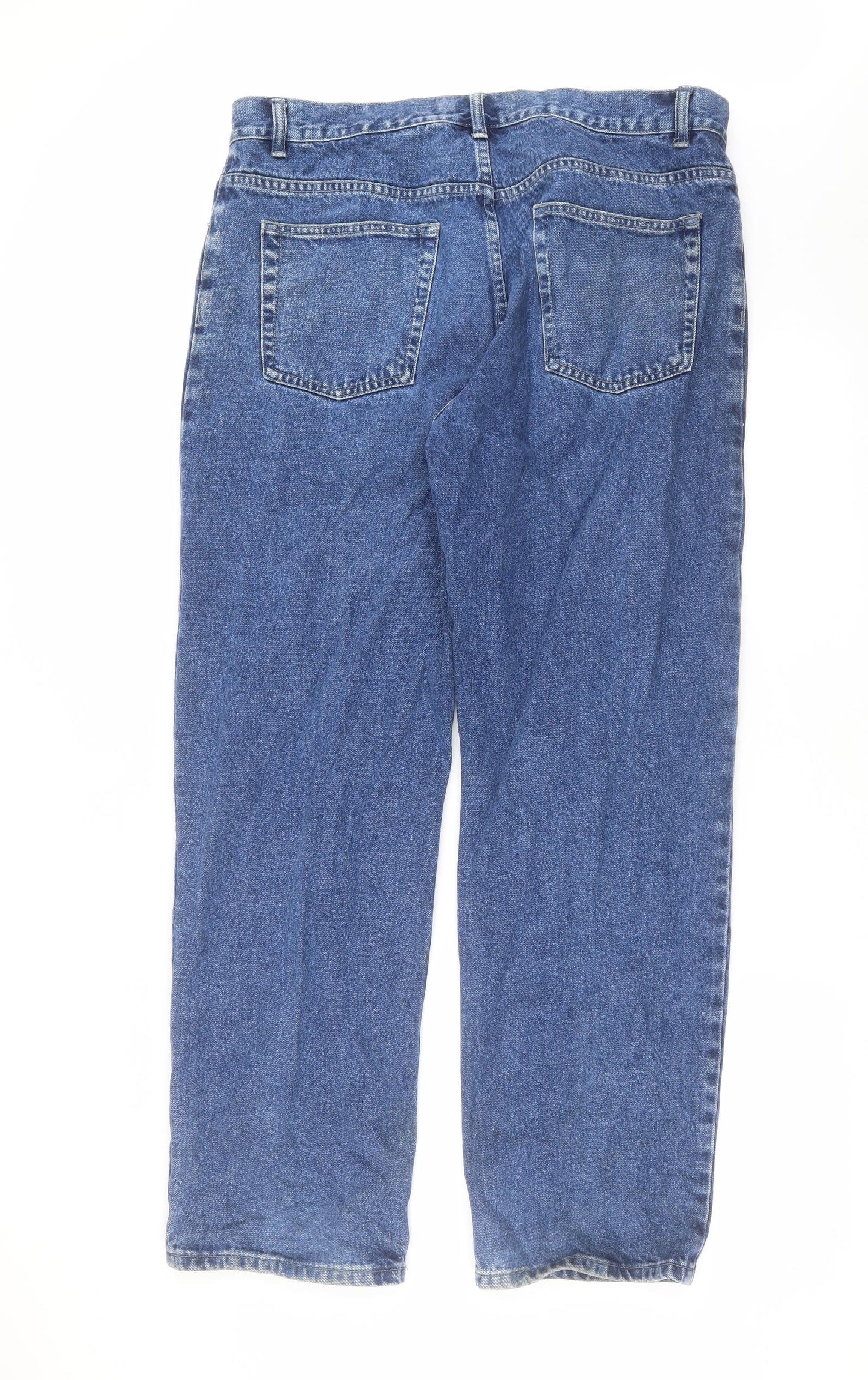 George Mens Blue  Denim Straight Jeans Size 38 in L31 in