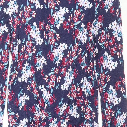 Warehouse Womens Blue Floral  Shift  Size 10