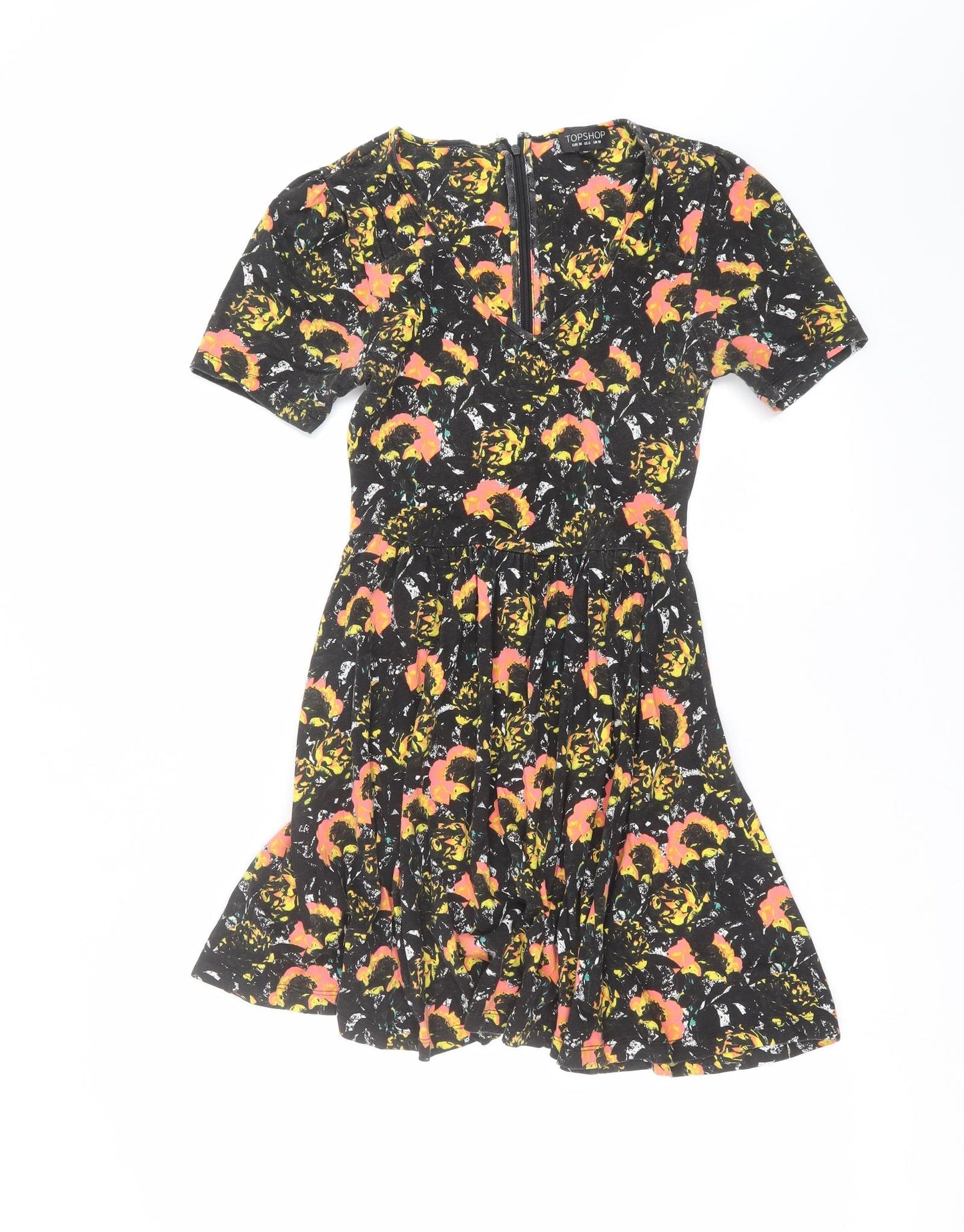 Topshop Womens Black   T-Shirt Dress  Size 10