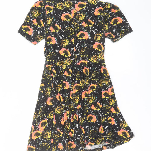 Topshop Womens Black   T-Shirt Dress  Size 10