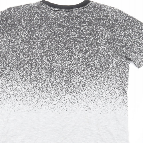 H&M Boys Grey   Basic T-Shirt Size 9-10 Years  - speckled print