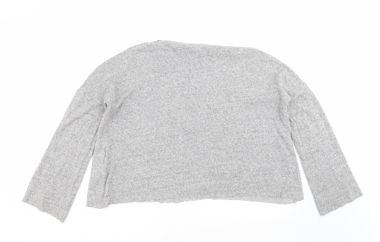 Zara Womens Grey   Pullover Jumper Size S  - Distressed hem