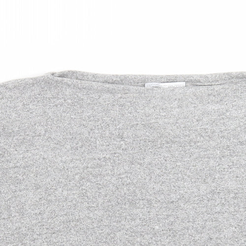 Zara Womens Grey   Pullover Jumper Size S  - Distressed hem