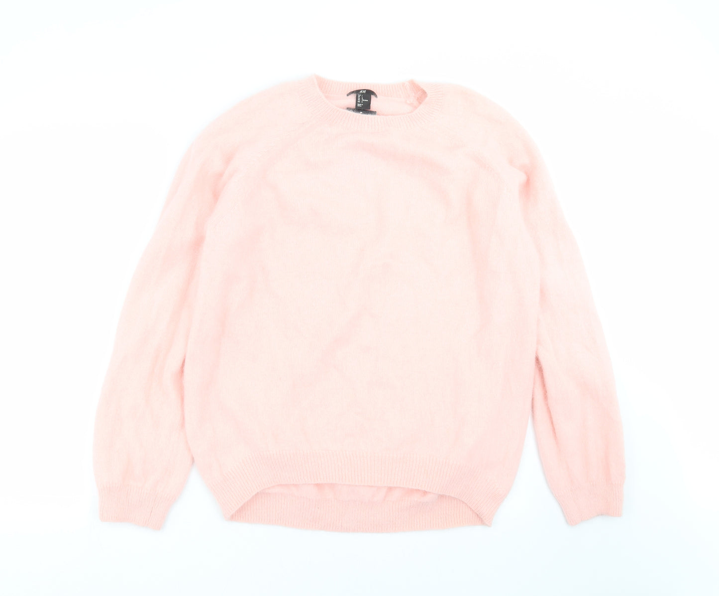H&M Womens Pink  Knit Pullover Jumper Size L