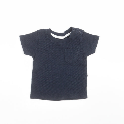 Primark Baby Blue   Basic T-Shirt Size 6-9 Months  - Textured