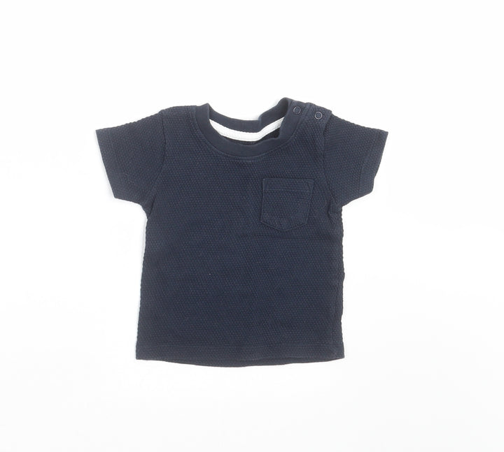Primark Baby Blue Basic T-Shirt Size 6-9 Months - Textured