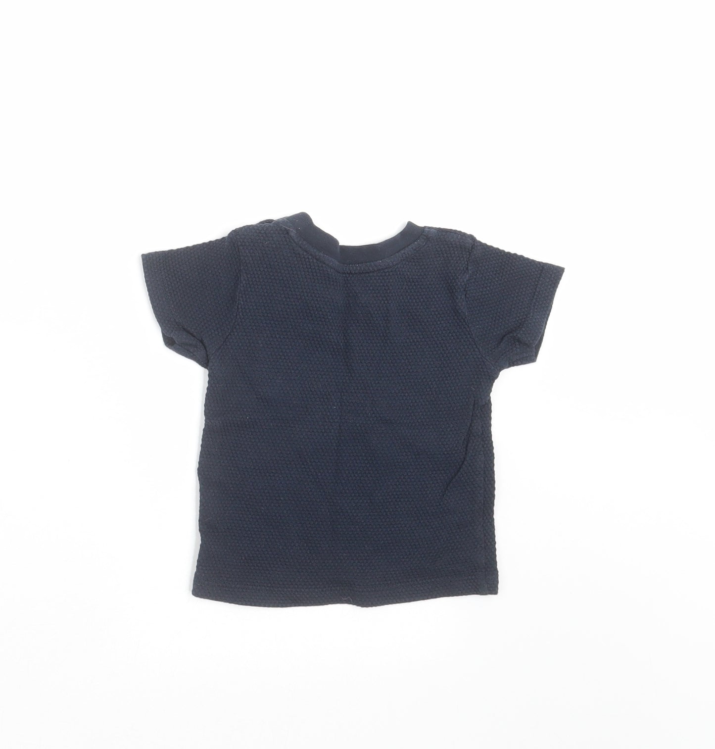 Primark Baby Blue   Basic T-Shirt Size 6-9 Months  - Textured