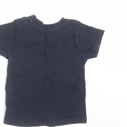 Primark Baby Blue   Basic T-Shirt Size 6-9 Months  - Textured