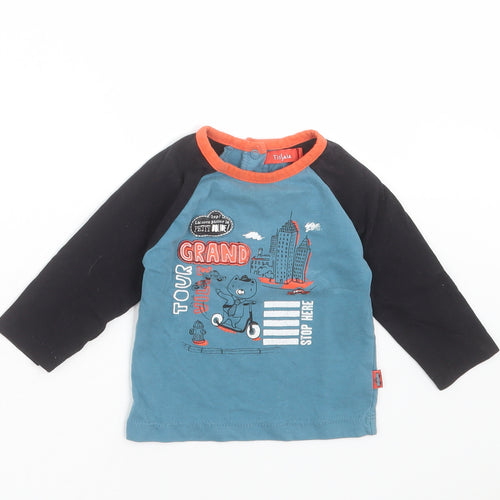 TISSAIA Baby Blue   Basic T-Shirt Size 12 Months  - bear