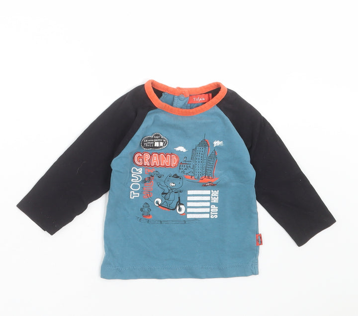 TISSAIA Baby Blue Basic T-Shirt Size 12 Months - bear