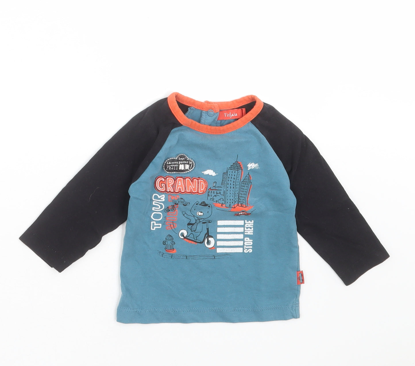 TISSAIA Baby Blue   Basic T-Shirt Size 12 Months  - bear