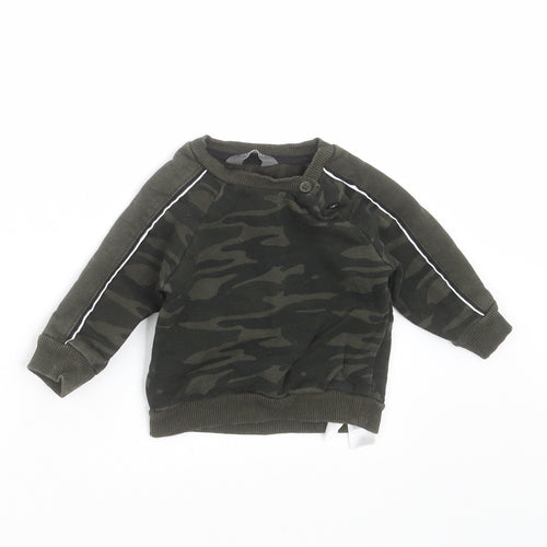 Primark Baby Green Camouflage  Pullover Jumper Size 3-6 Months  - sweatshirt