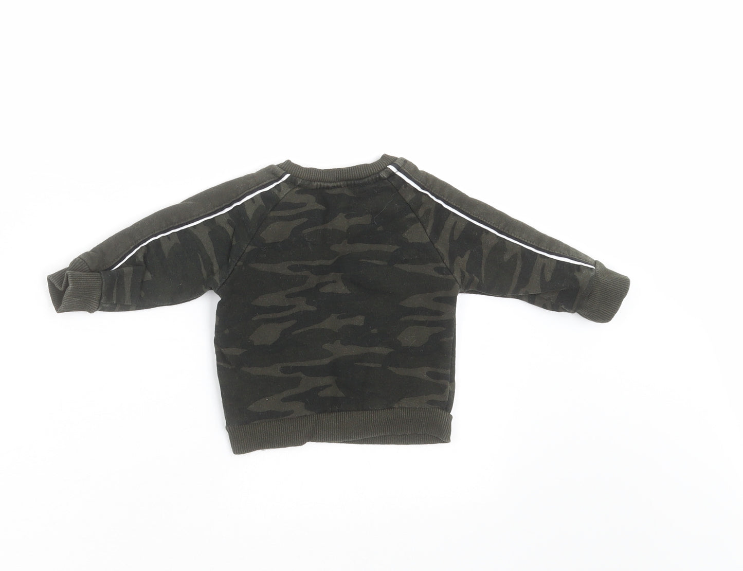 Primark Baby Green Camouflage  Pullover Jumper Size 3-6 Months  - sweatshirt