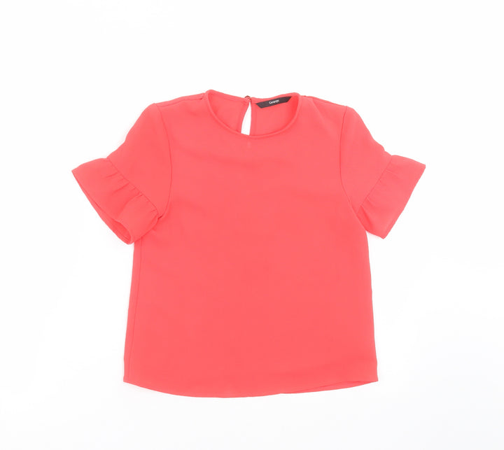 George Girls Pink Basic Blouse Size 6-7 Years