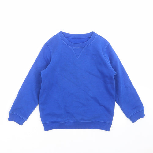 Matalan Boys Blue   Pullover Sweatshirt Size 6 Years  - school