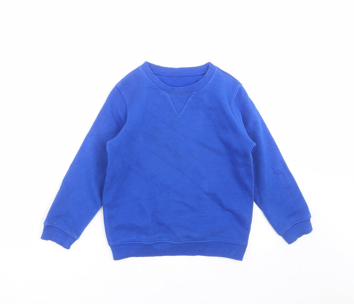 Matalan Boys Blue Pullover Sweatshirt Size 6 Years - school