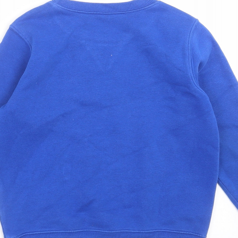 Matalan Boys Blue   Pullover Sweatshirt Size 6 Years  - school