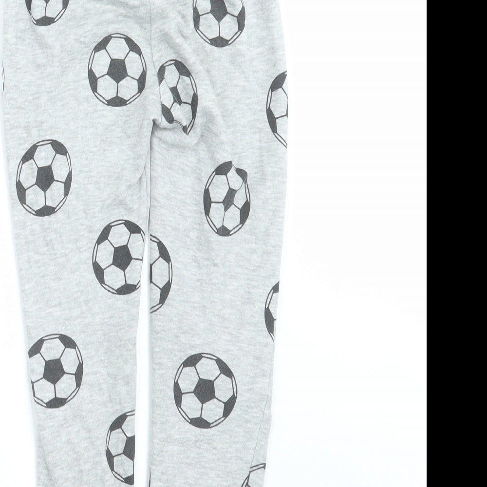 H&M Boys Grey   Jogger Trousers Size 5-6 Years - footballs
