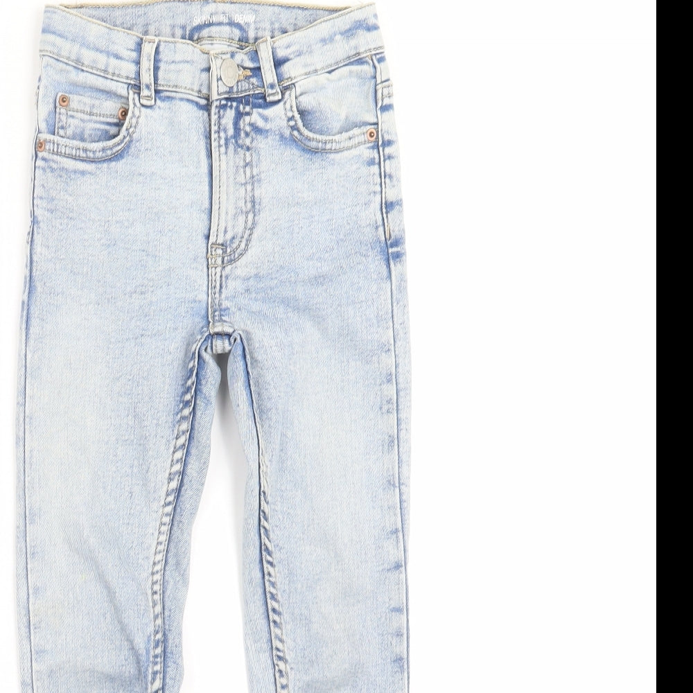 Zara Girls Blue  Denim Skinny Jeans Size 7 Years