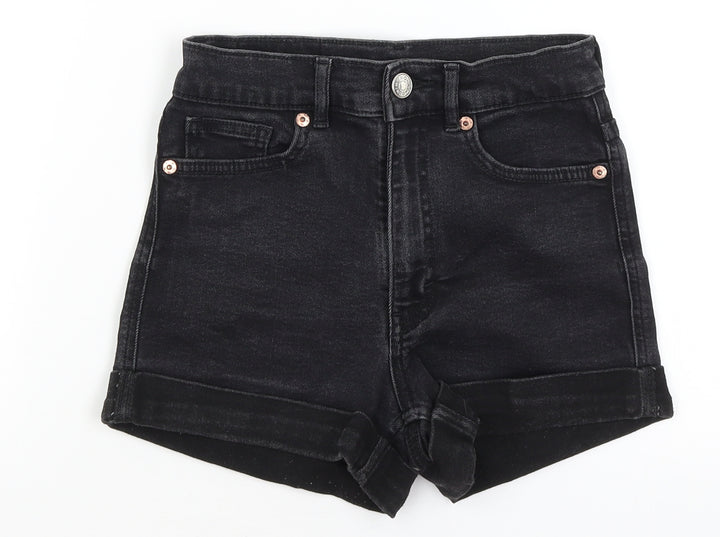 Monki Womens Black Hot Pants Shorts Size 6