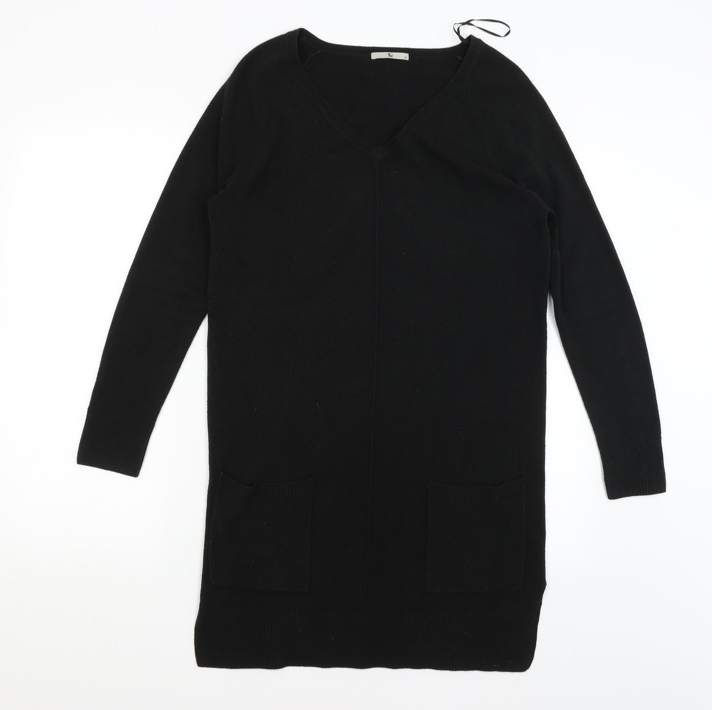 TU Womens Black   Jumper Dress  Size 12