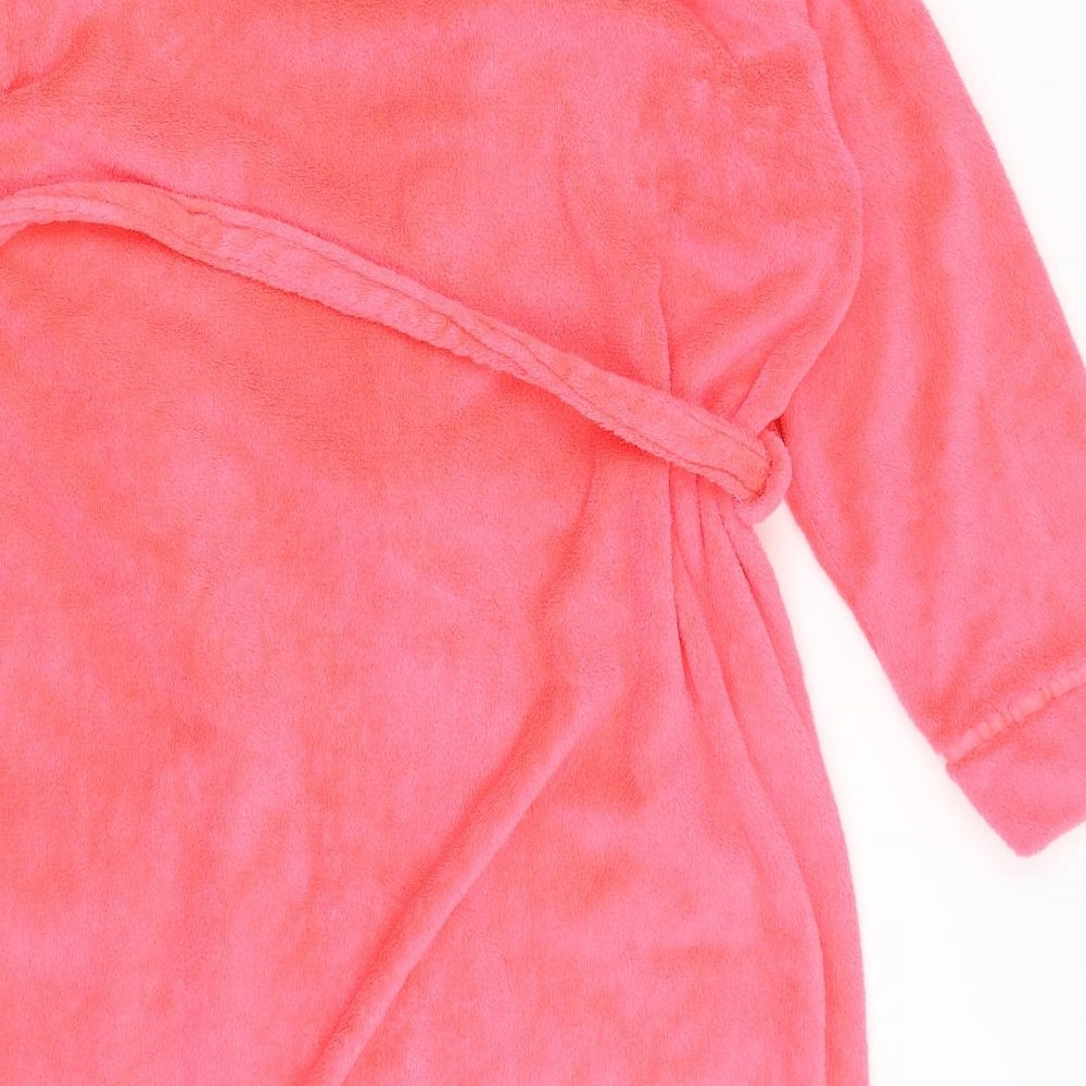 Love to Lounge Womens Pink Solid  Kimono Gown Size M
