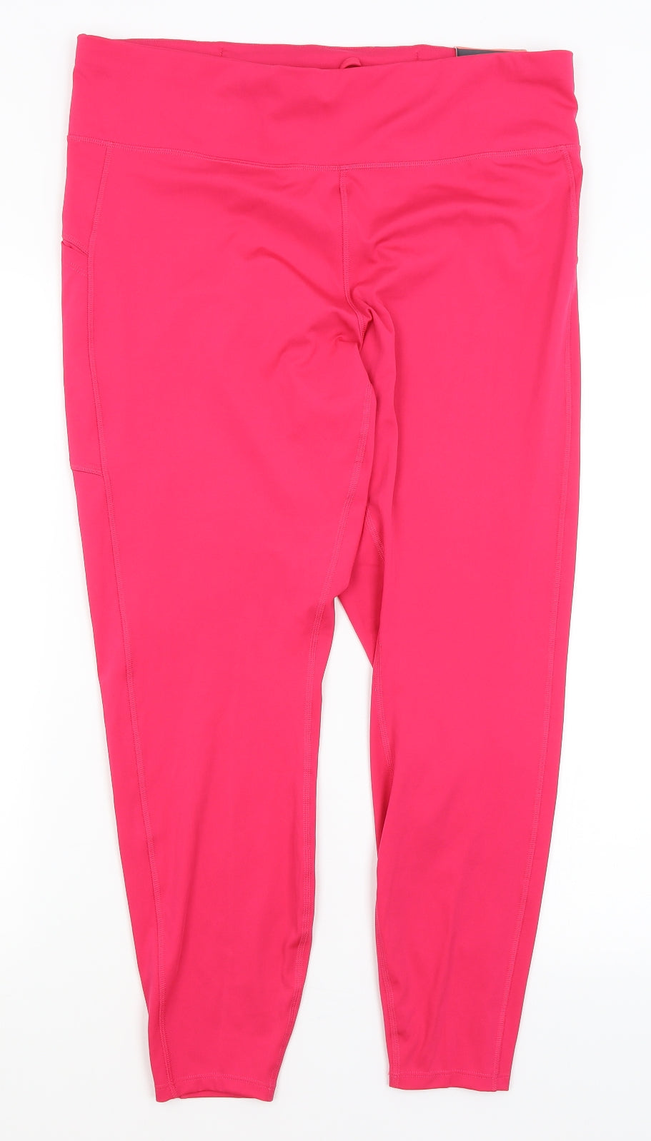 M&S Womens Pink   Compression Leggings Size 18 L26 in