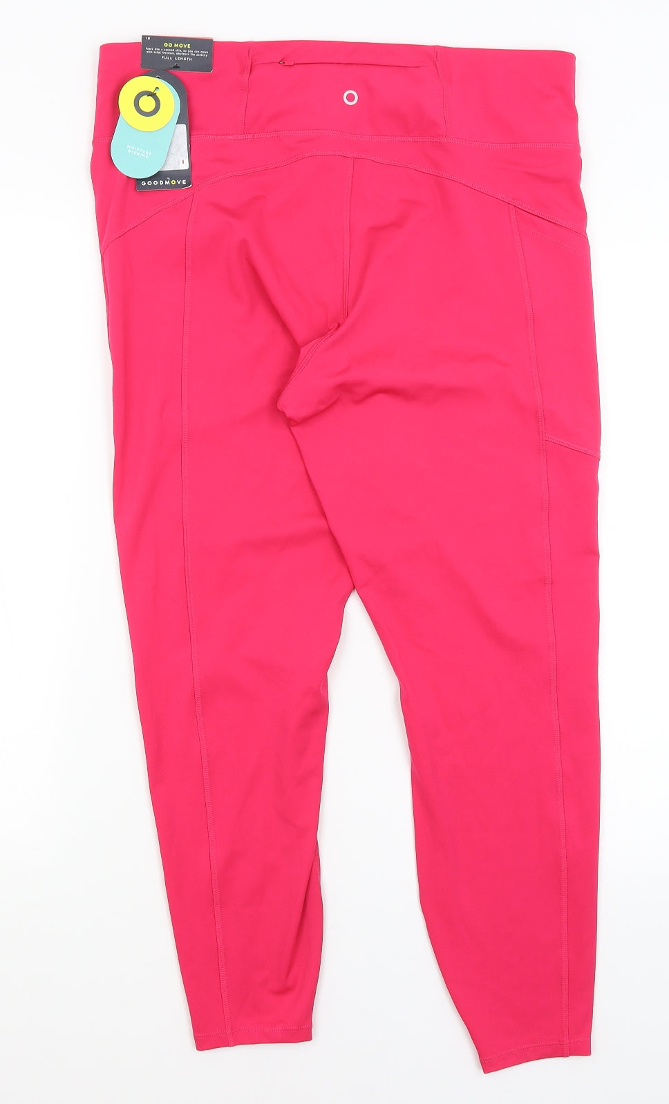 M&S Womens Pink   Compression Leggings Size 18 L26 in