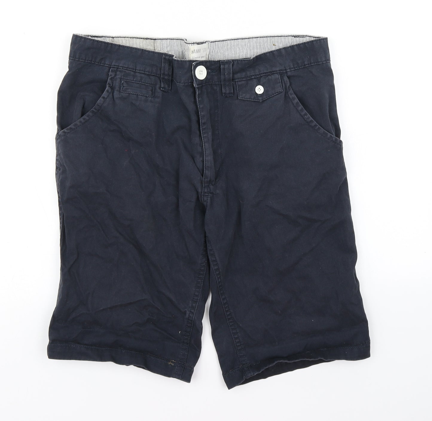 Nanny State Mens Blue   Chino Shorts Size 30 in