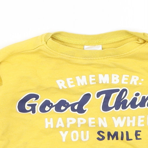 H&M Baby Yellow   Pullover Jumper Size 9-12 Months