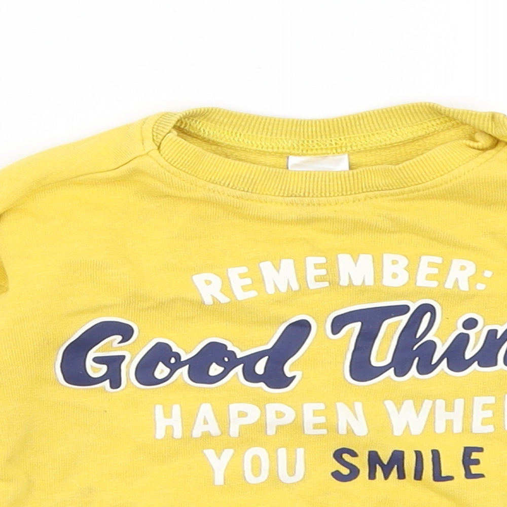 H&M Baby Yellow   Pullover Jumper Size 9-12 Months