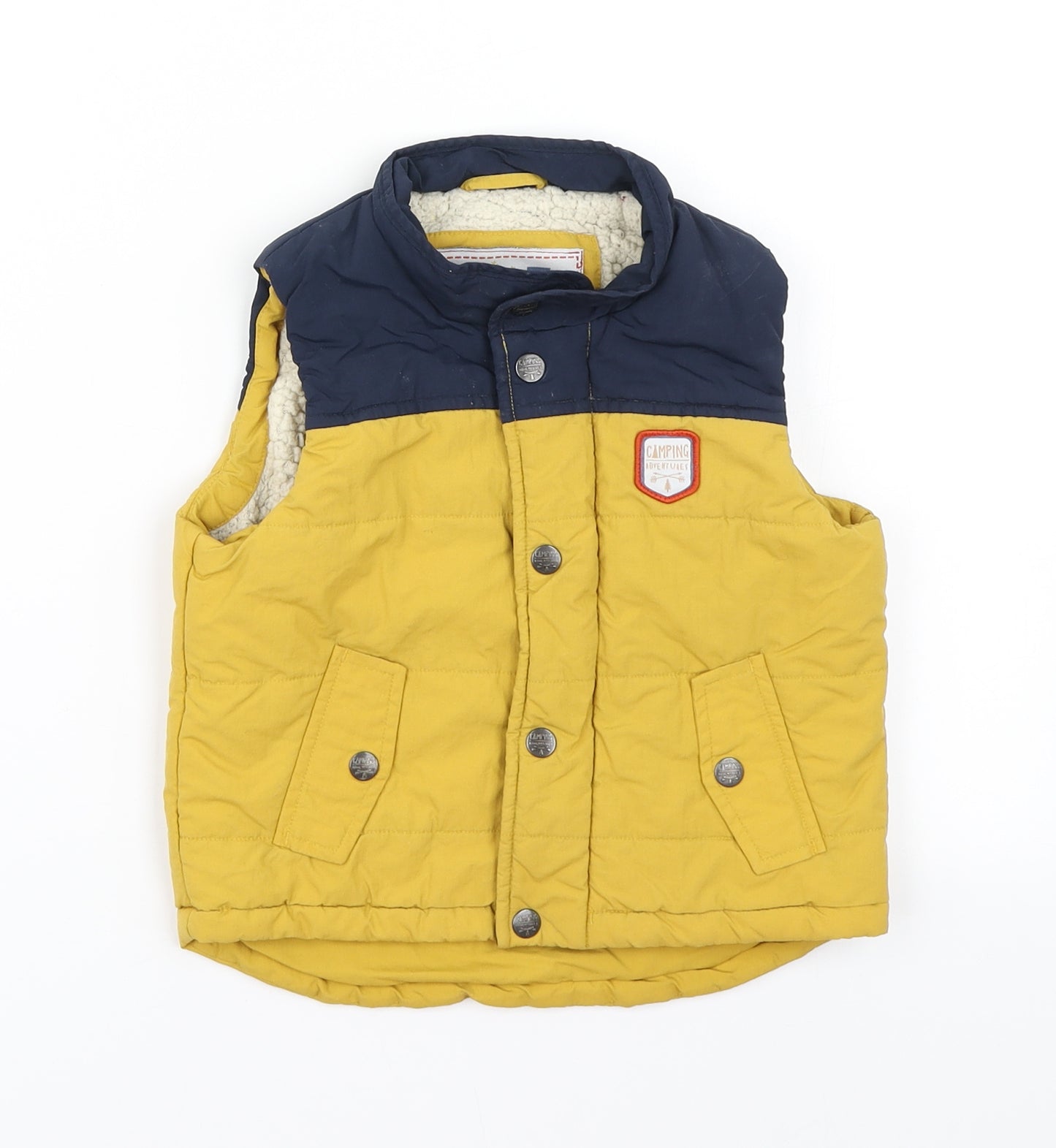 TU Baby Yellow   Gilet Coat Size 12-18 Months