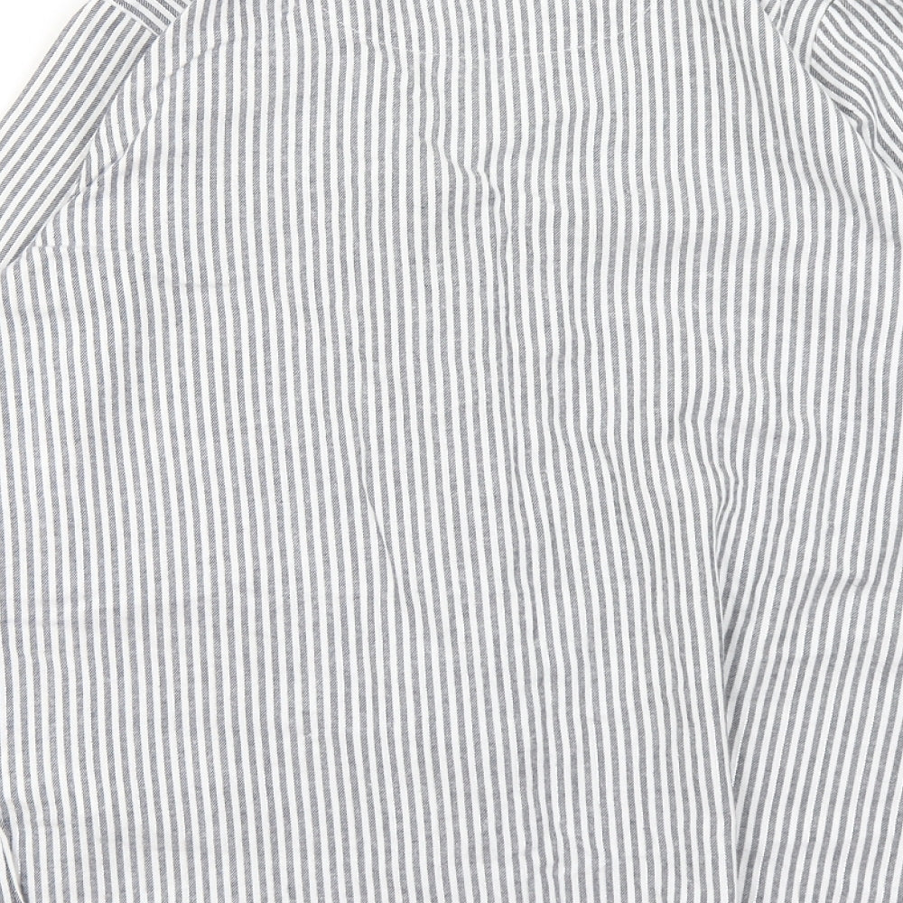 Love to Lounge Womens Grey Striped  Top Pyjama Top Size XS