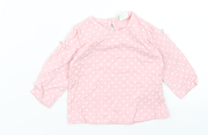 Disney Baby Baby Pink Spotted  Basic T-Shirt Size 3-6 Months