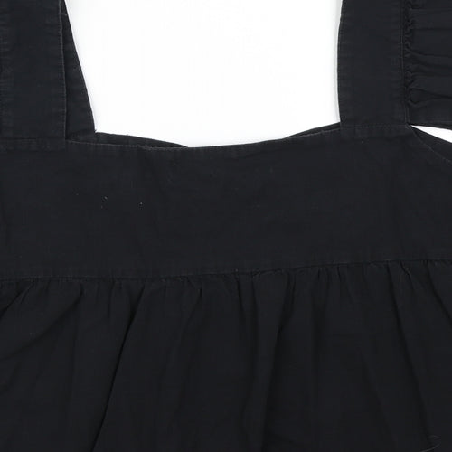 SheIn Womens Black   Cropped Blouse Size L