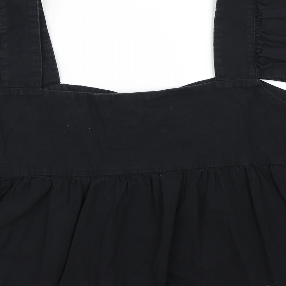 SheIn Womens Black   Cropped Blouse Size L