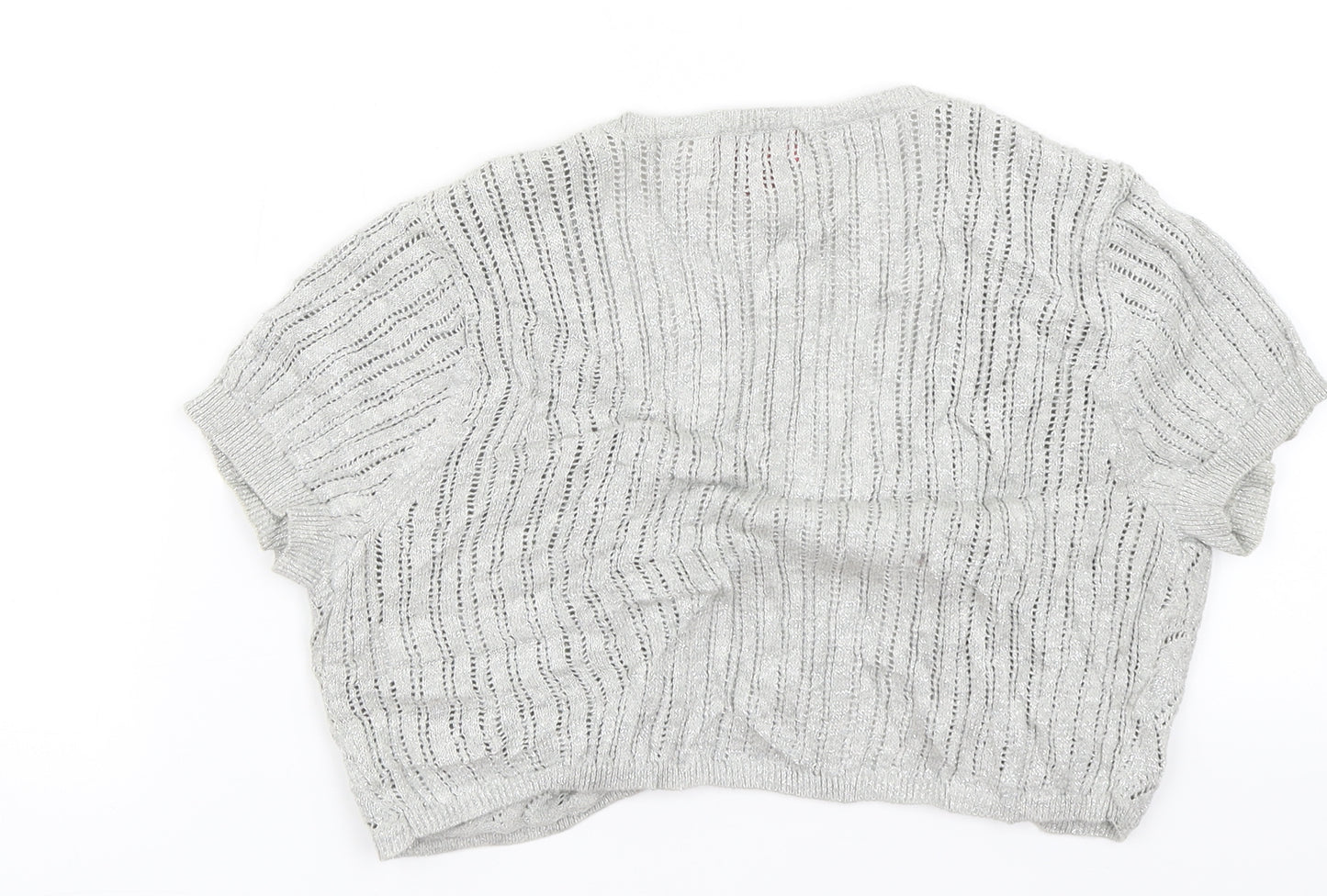 Monsoon Womens Silver   Shrug Jumper Size 8