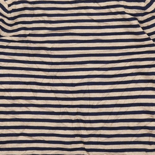 Gerry Weber Womens Brown Striped  Basic T-Shirt Size M