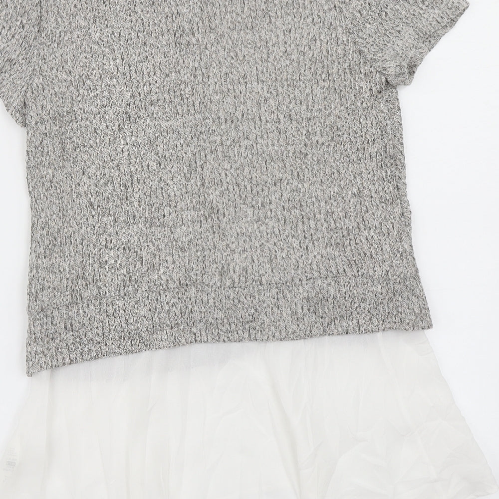 Green Envelope Womens Grey   Basic T-Shirt Size M