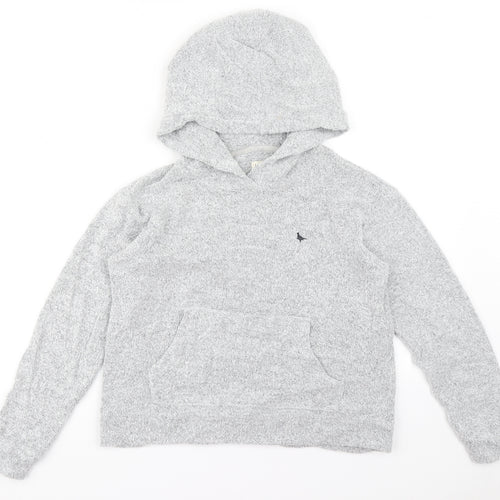 Jack Wills Womens Grey   Pullover Hoodie Size 6