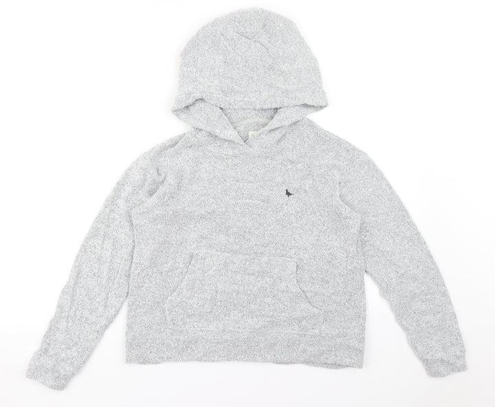 Jack Wills Womens Grey Pullover Hoodie Size 6