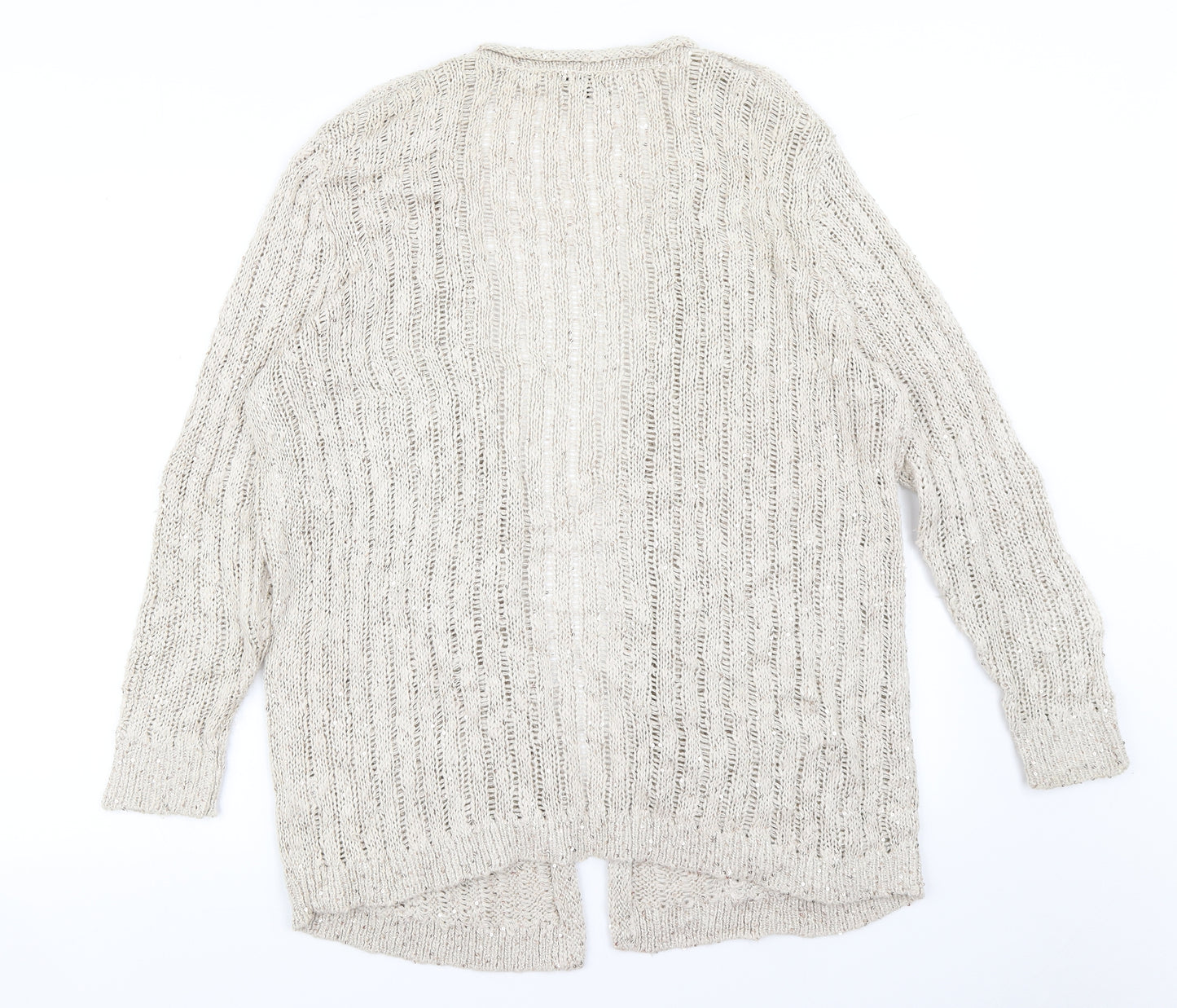 River Island Womens Gold   Shrug Jumper Size 16