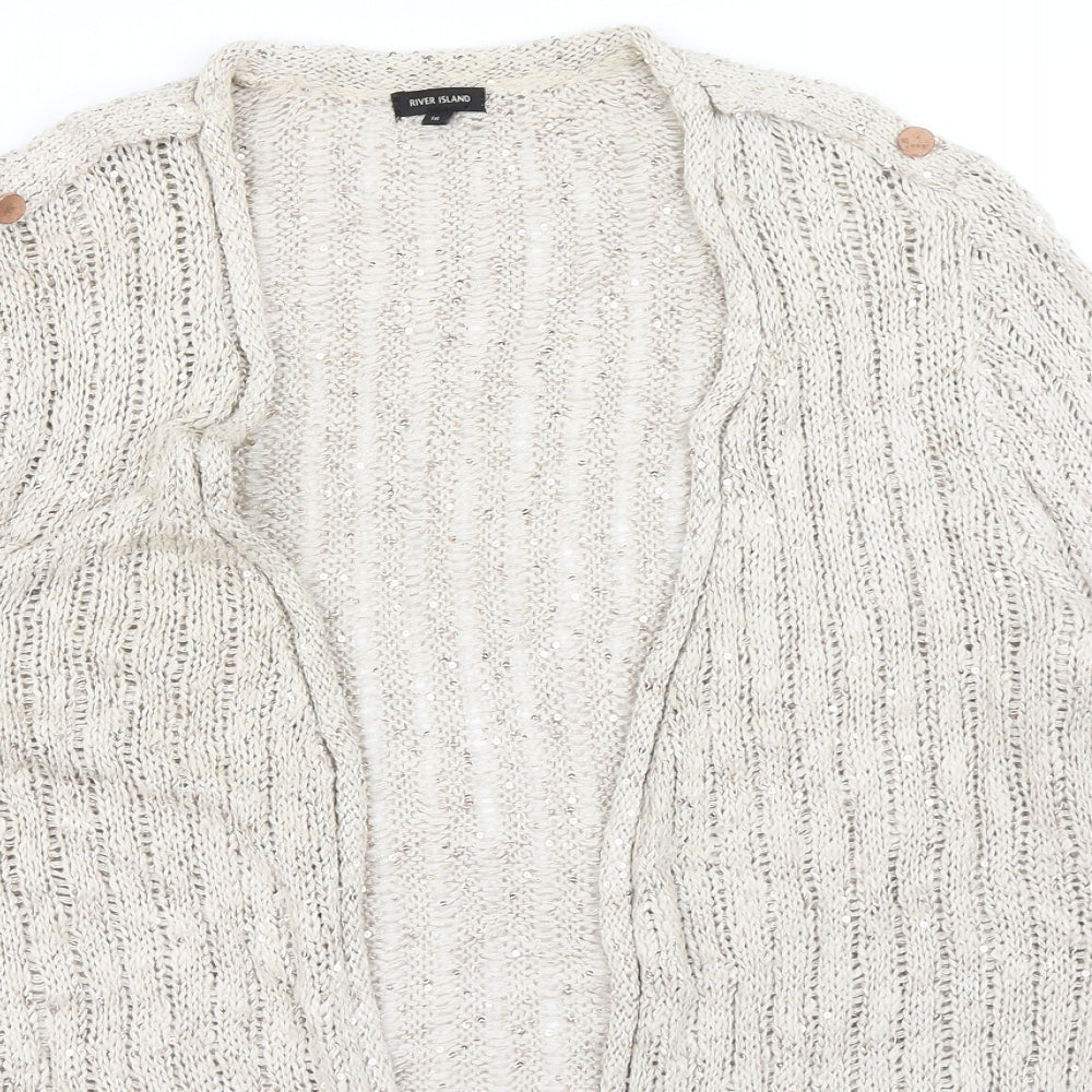 River Island Womens Gold   Shrug Jumper Size 16