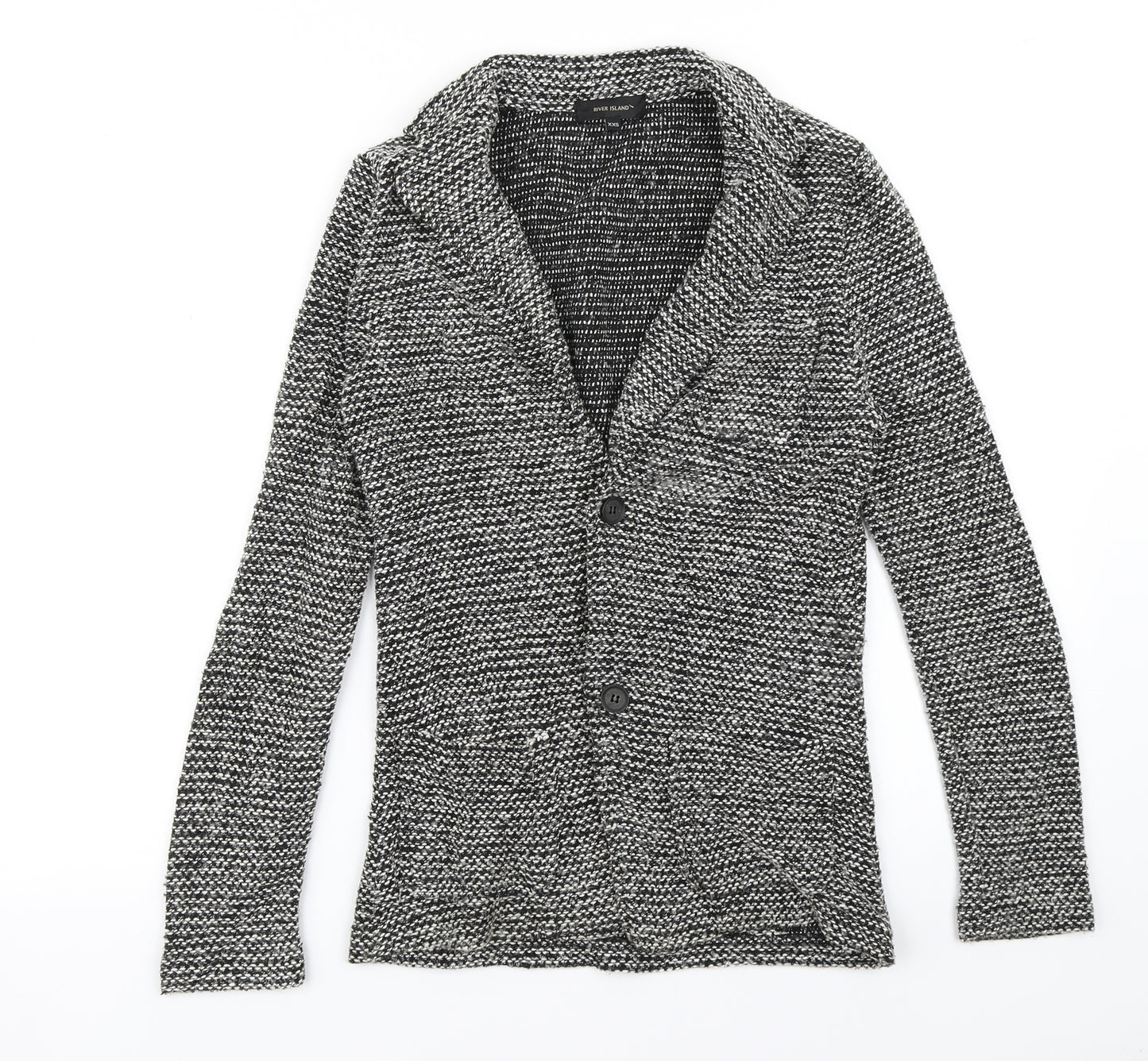 River Island Womens Grey   Jacket Blazer Size 2XS