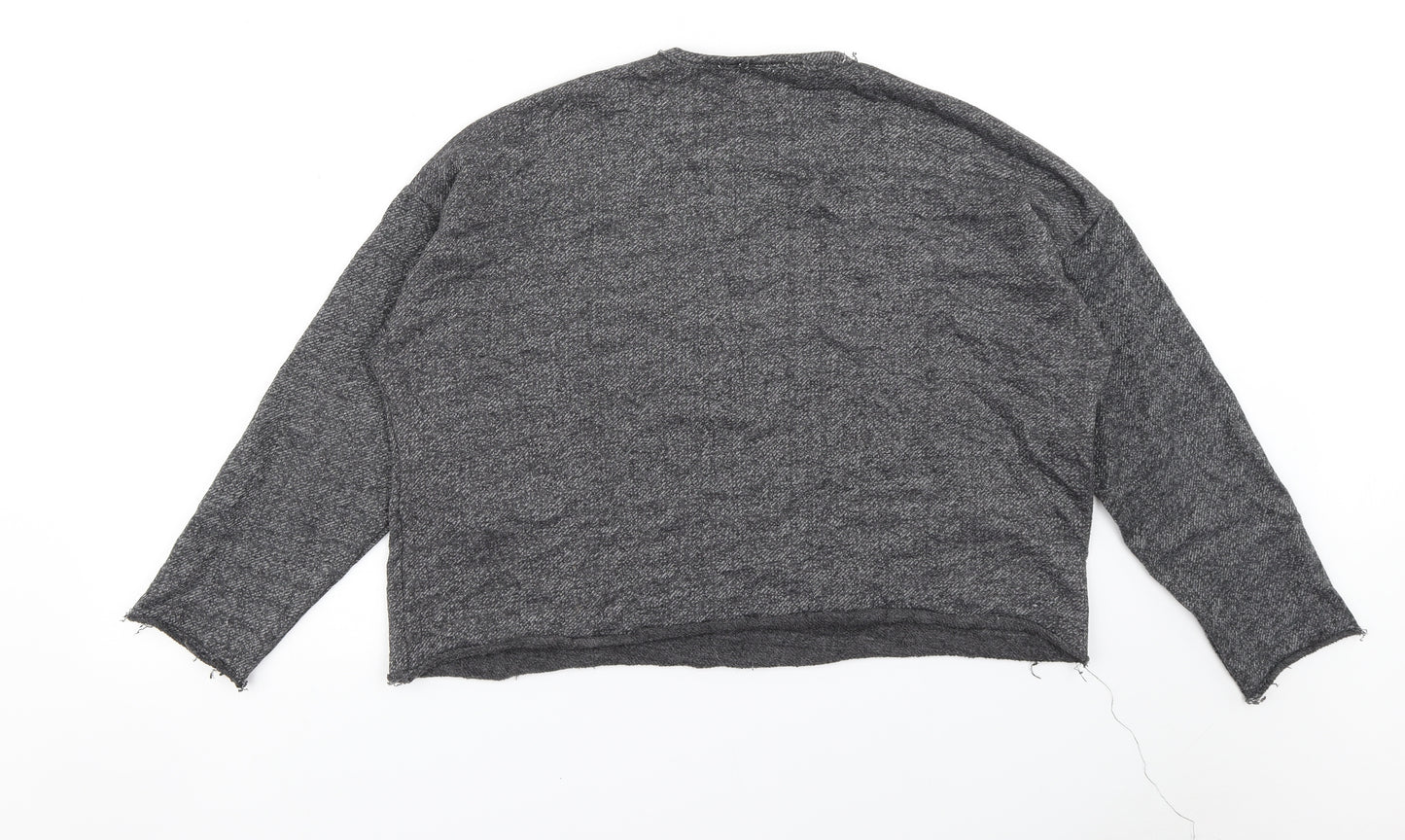 Zara Womens Grey   Pullover Jumper Size L