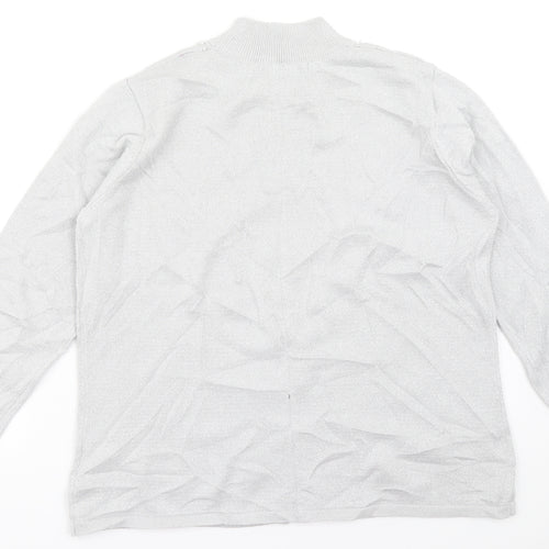 BM Womens Silver   Pullover Jumper Size M