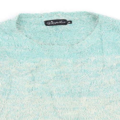 @Republic Womens Blue   Pullover Jumper Size XS
