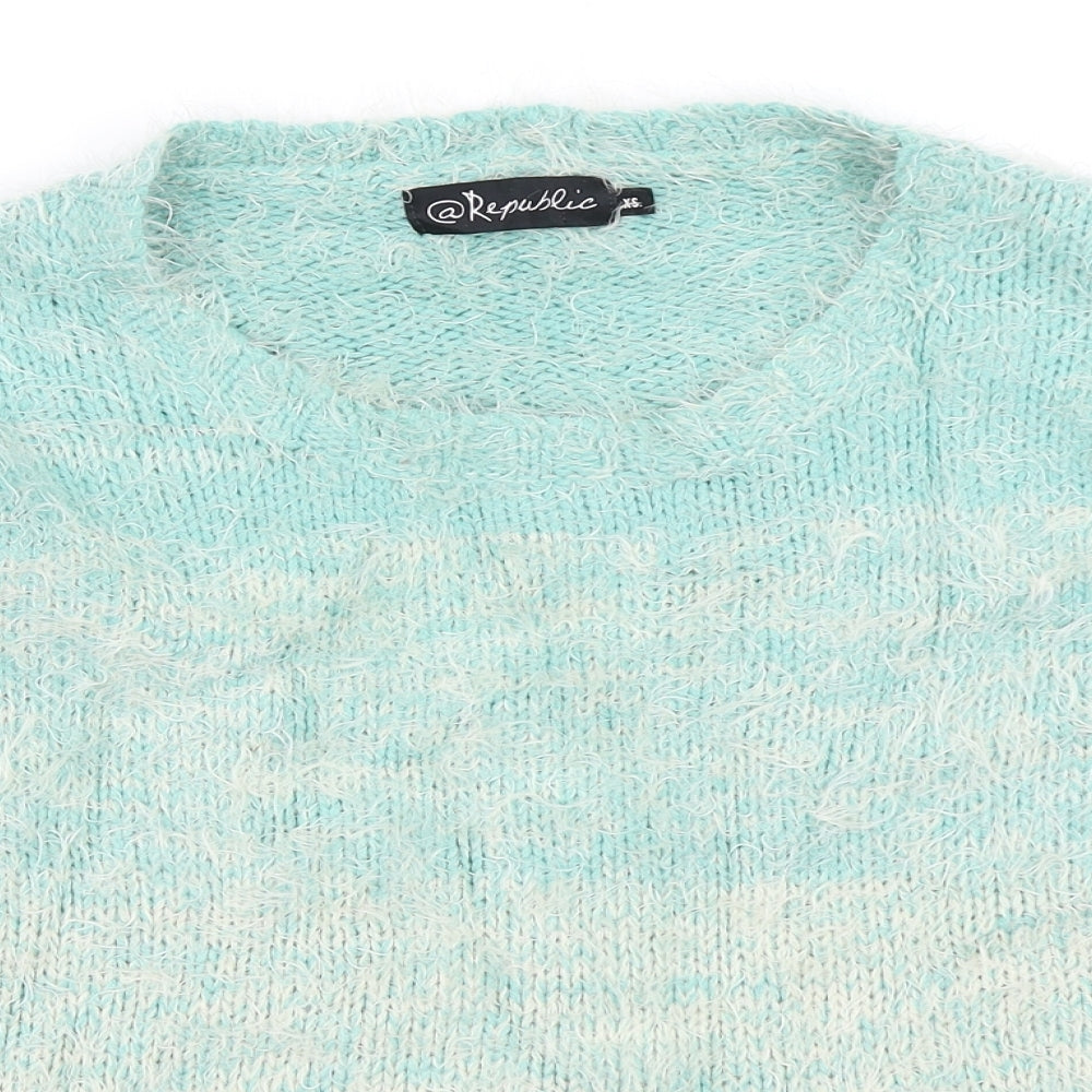 @Republic Womens Blue   Pullover Jumper Size XS